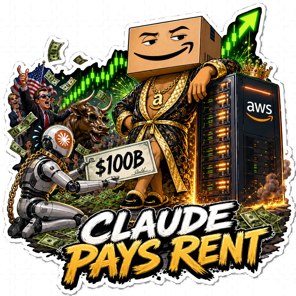 Amazon Stock Price AMZN Claude Pays Rent Sticker