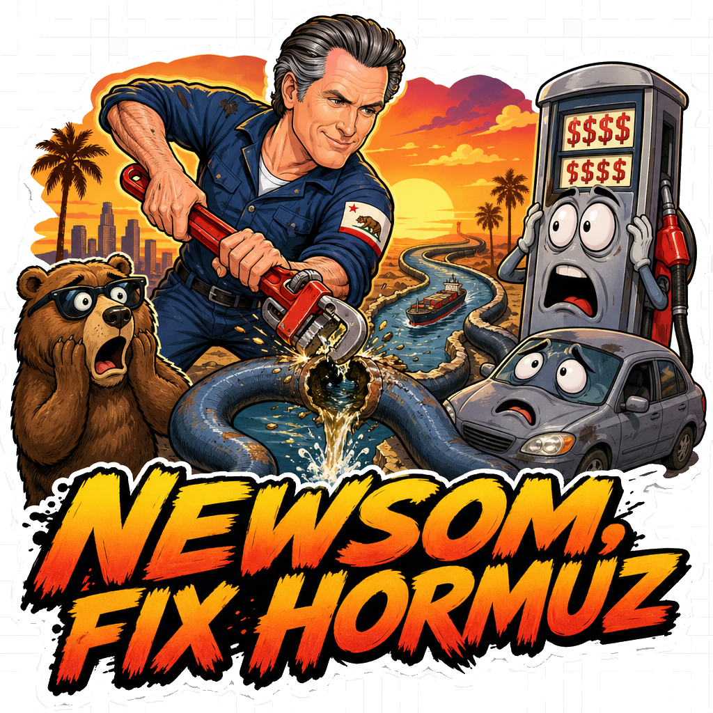 Newsom Fix Hormuz California Gas Prices Sticker