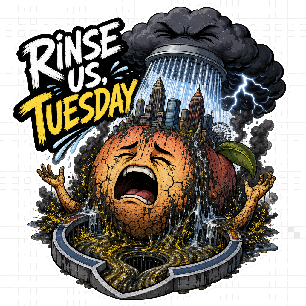 Rinse Us, Tuesday Atlanta Weather Sticker