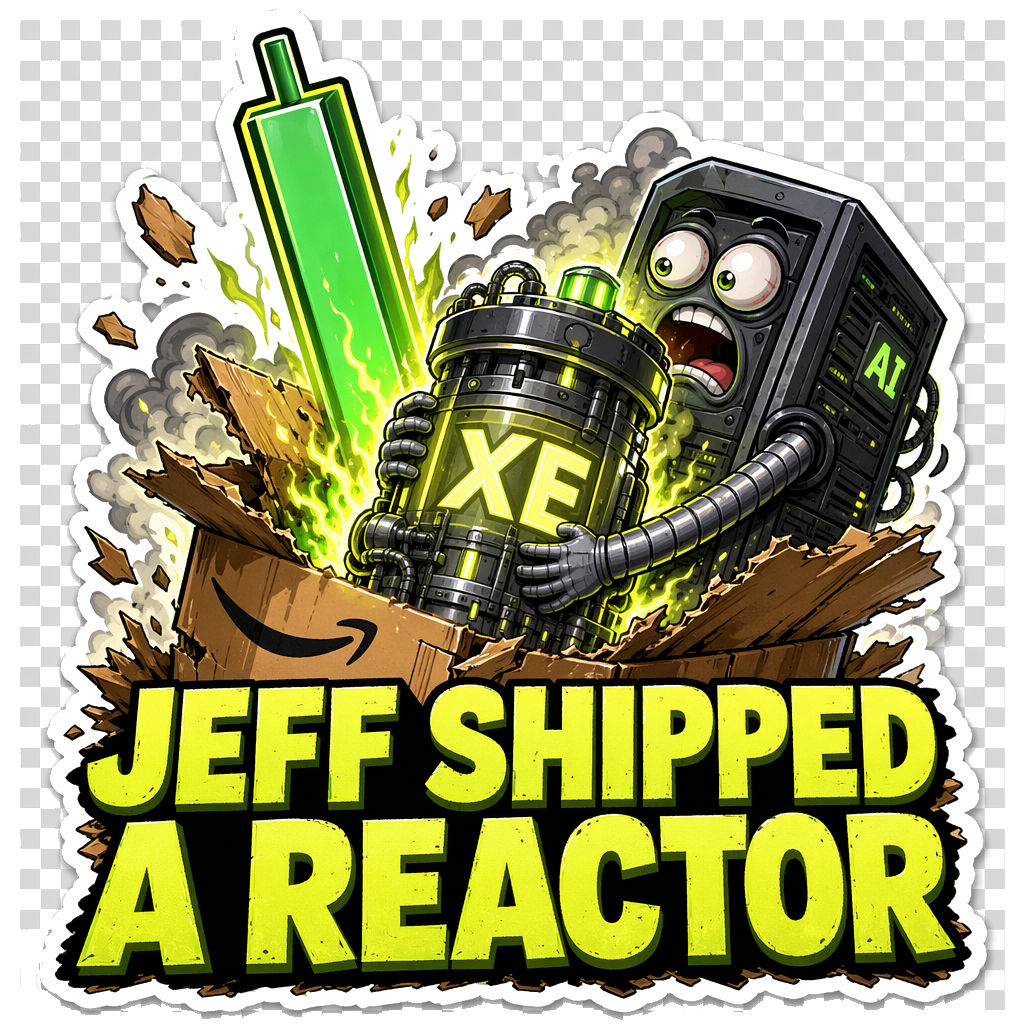 Jeff Shipped a Reactor X-Energy IPO Sticker